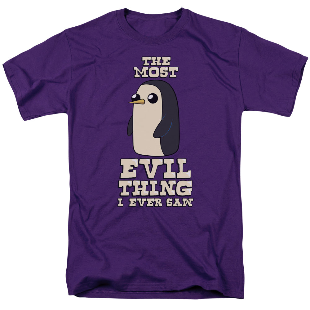 Adventure Time - Evil Thing - Short Sleeve Adult 18/1 - Purple T-shirt