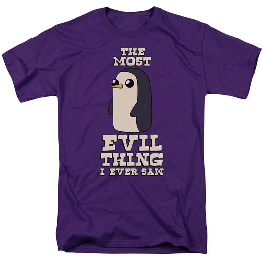 Adventure Time - Evil Thing - Short Sleeve Adult 18/1 - Purple T-shirt