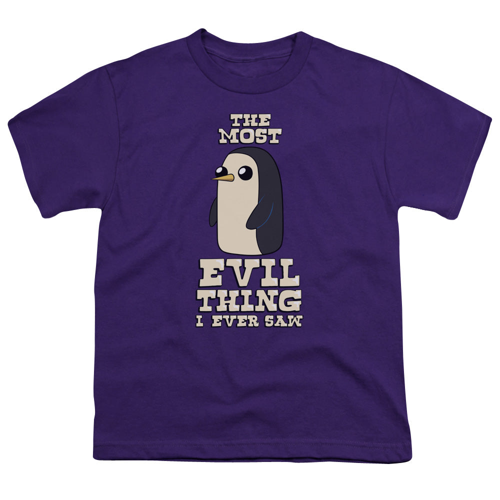Adventure Time - Evil Thing - Short Sleeve Youth 18/1 - Purple T-shirt