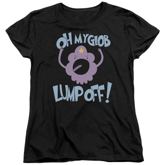 Adventure Time - Lump Off - Short Sleeve Womens Tee - Black T-shirt