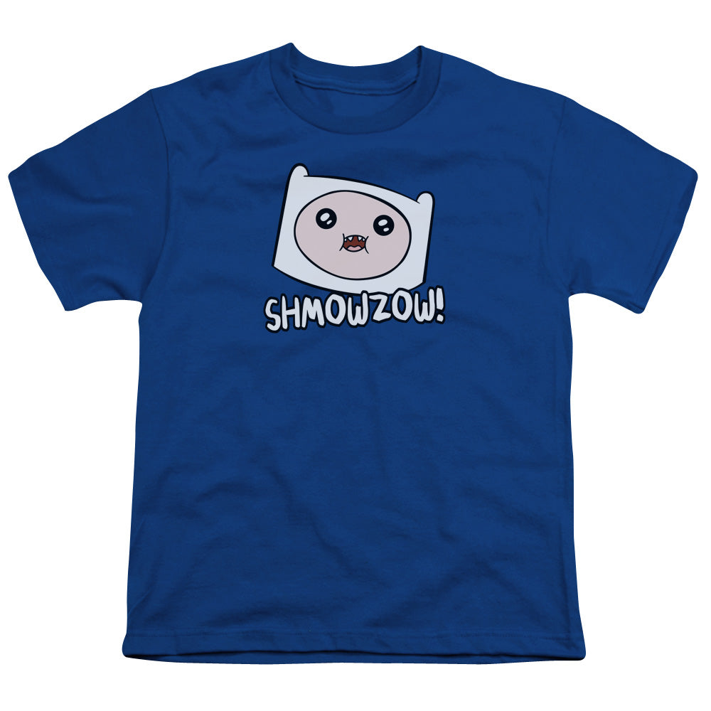 Adventure Time - Shmowzow - Short Sleeve Youth 18/1 - Royal Blue T-shirt