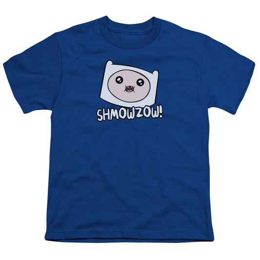 Adventure Time - Shmowzow - Short Sleeve Youth 18/1 - Royal Blue T-shirt
