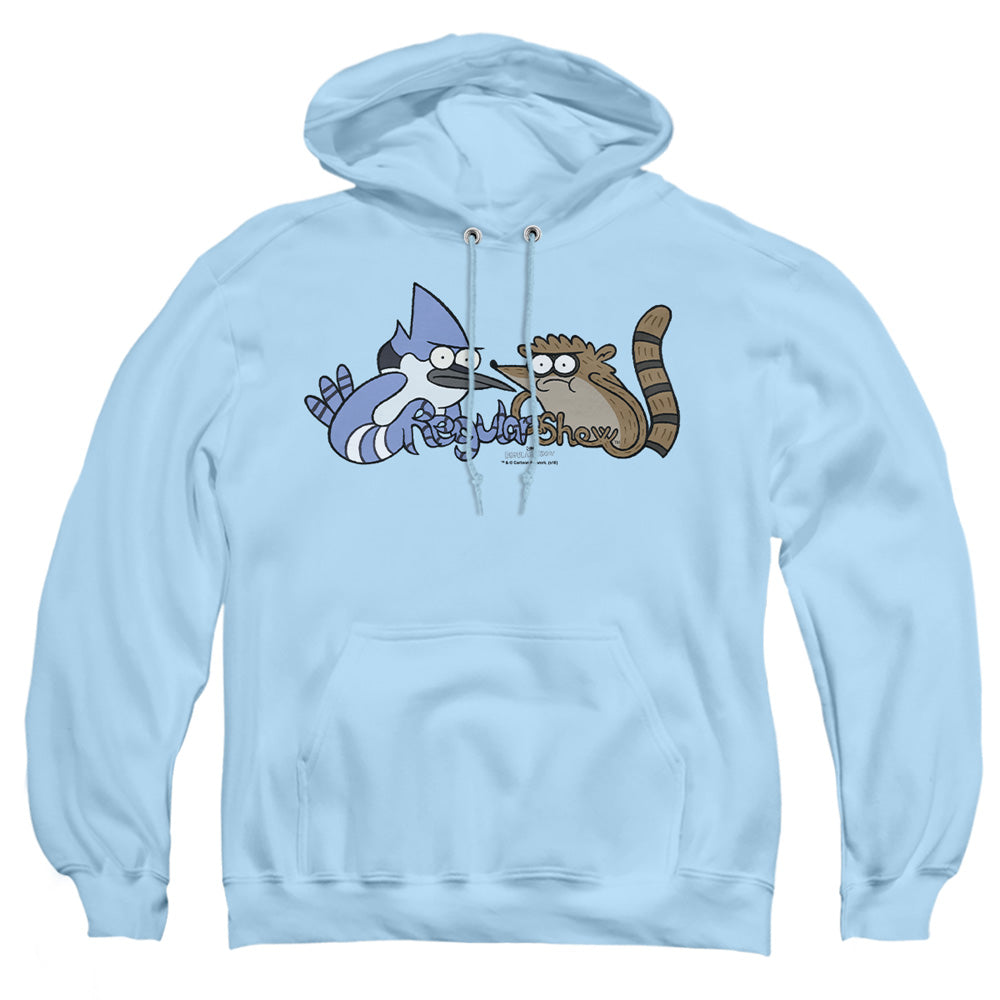 The Regular Show - Tattoo Art - Adult Pull-over Hoodie - Light Blue