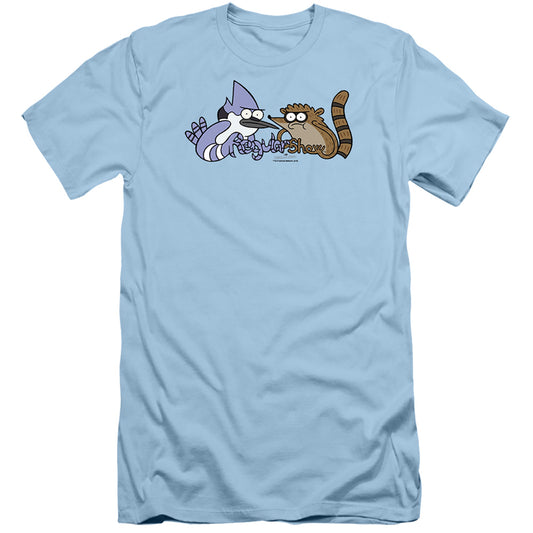 The Regular Show - Tattoo Art - Short Sleeve Adult 30/1 - Light Blue T-shirt