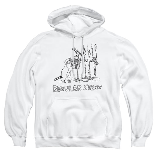 The Regular Show - Tattoo Art - Adult Pull-over Hoodie - White