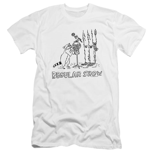 The Regular Show - Tattoo Art-hbo Short Sleeve Adult 30/1 - White T-shirt