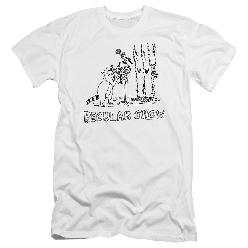 The Regular Show - Tattoo Art - Short Sleeve Adult 30/1 - White T-shirt