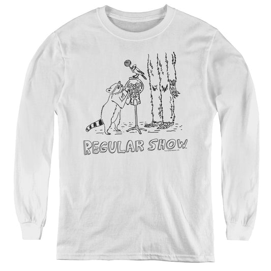 The Regular Show - Tattoo Art - Youth Long Sleeve Tee - White