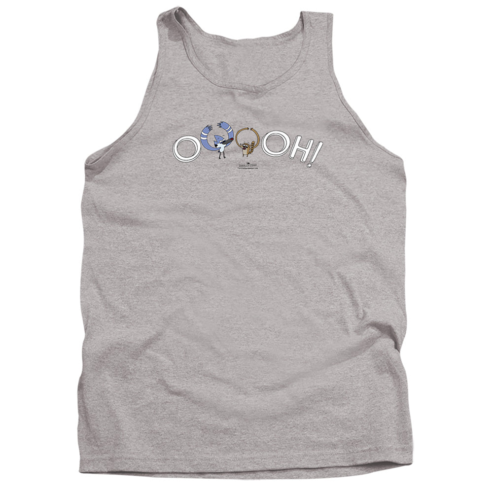 The Regular Show - Ooooh - Adult Tank - Athletic Heather