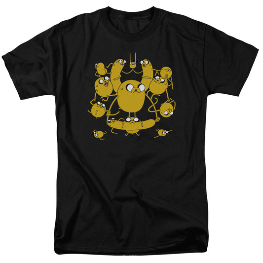 Adventure Time - Jakes - Short Sleeve Adult 18/1 - Black T-shirt