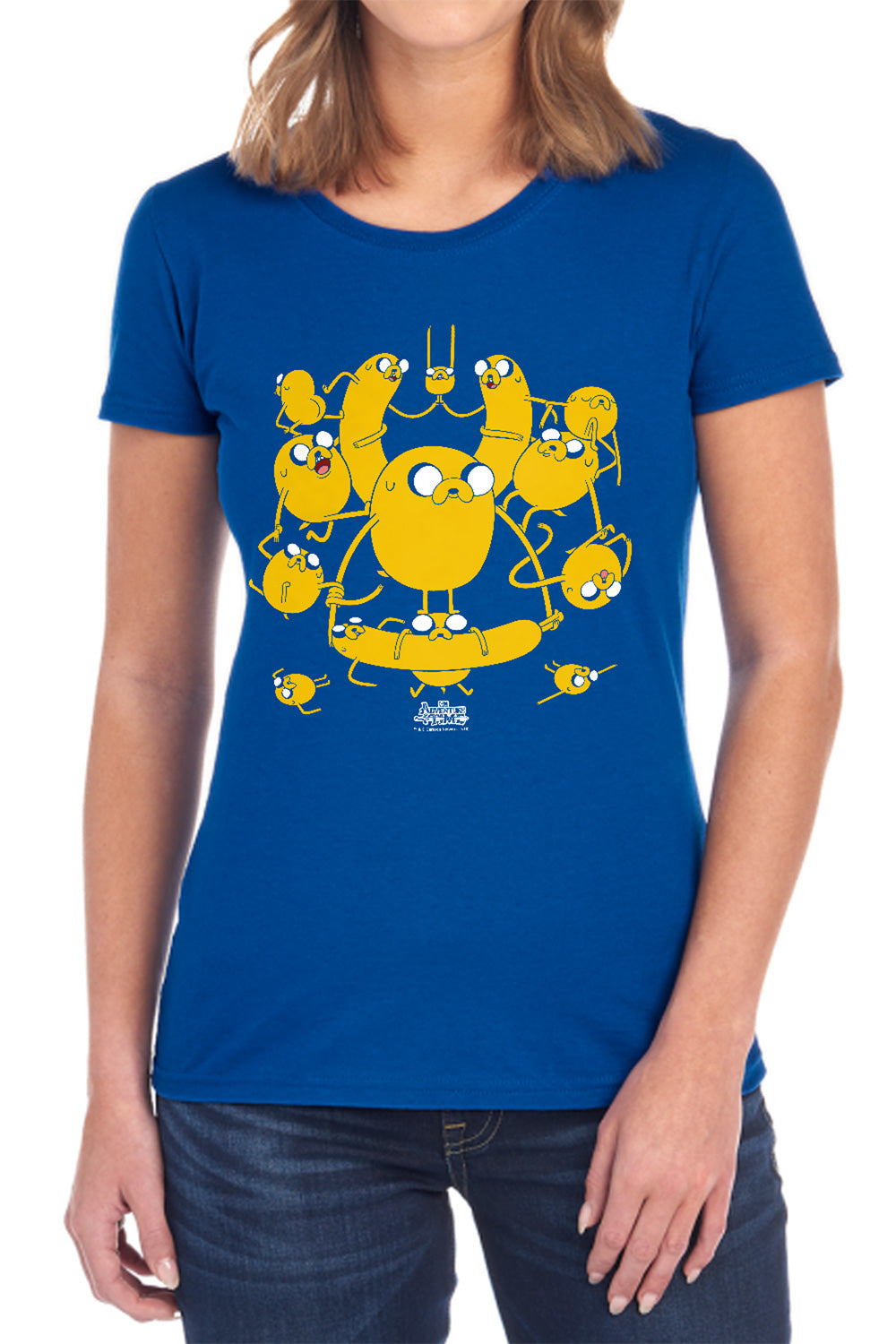 Adventure Time - Jakes - Short Sleeve Womens Tee - Black T-shirt