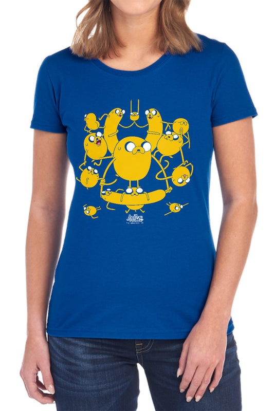 Adventure Time - Jakes - Short Sleeve Womens Tee - Black T-shirt