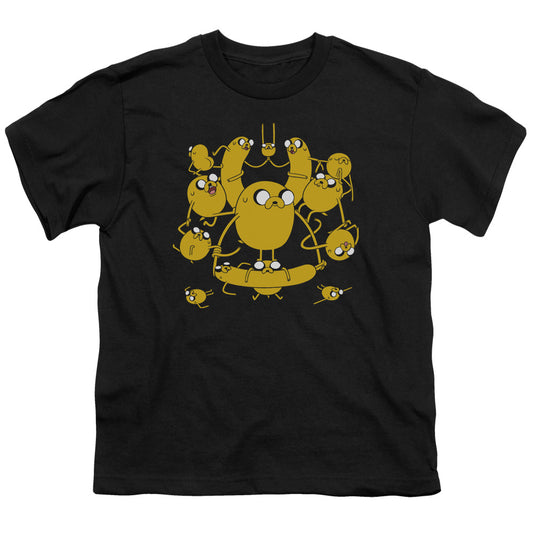 Adventure Time - Jakes - Short Sleeve Youth 18/1 - Black T-shirt