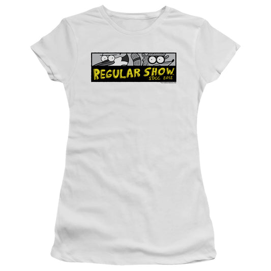 The Regular Show - Rs Sdcc 2012 - Short Sleeve Junior Sheer - White T-shirt