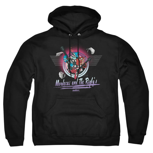 The Regular Show - Mordecai & The Rigbys - Adult Pull-over Hoodie - Black