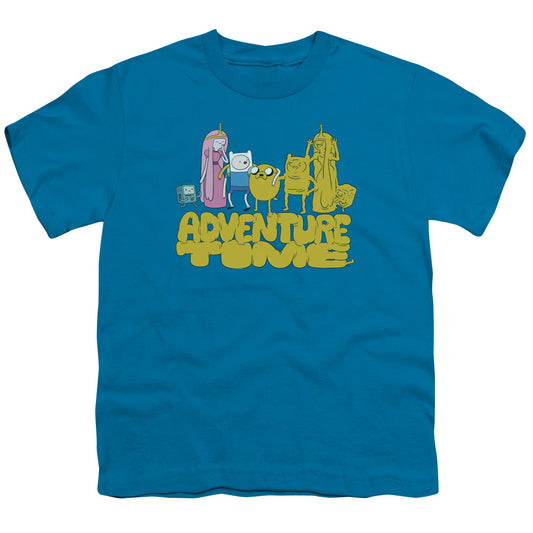 Adventure Time - Jakes Friends - Short Sleeve Youth 18/1 - Turquoise T-shirt
