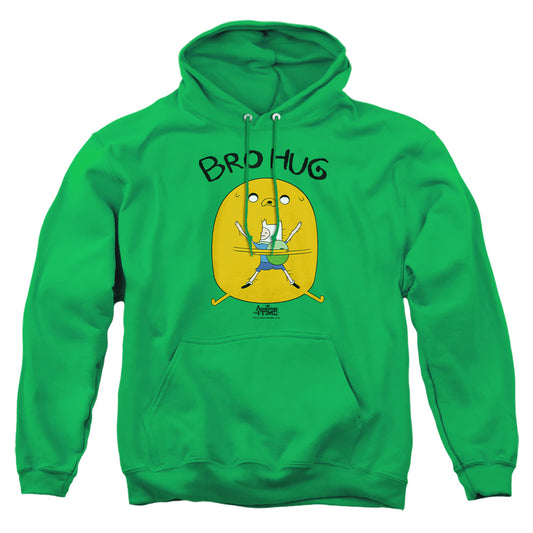 Adventure Time - Bro Hug - Adult Pull-over Hoodie - Kelly Green