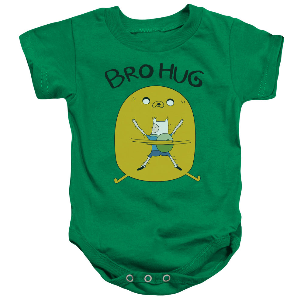 Adventure Time - Bro Hug-infant Snapsuit - Kelly Green