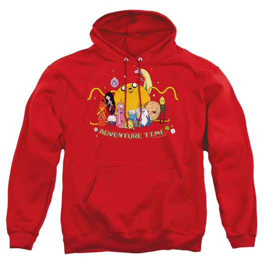 Adventure Time - Outstretched - Adult Pull-over Hoodie - Red