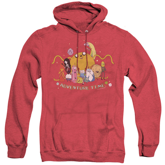 Adventure Time - Outstretched - Adult Heather Hoodie - Red