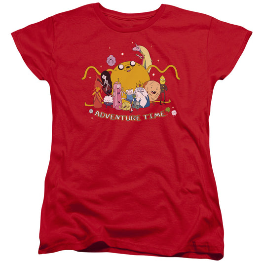Adventure Time - Outstretched - Short Sleeve Womens Tee - Red T-shirt
