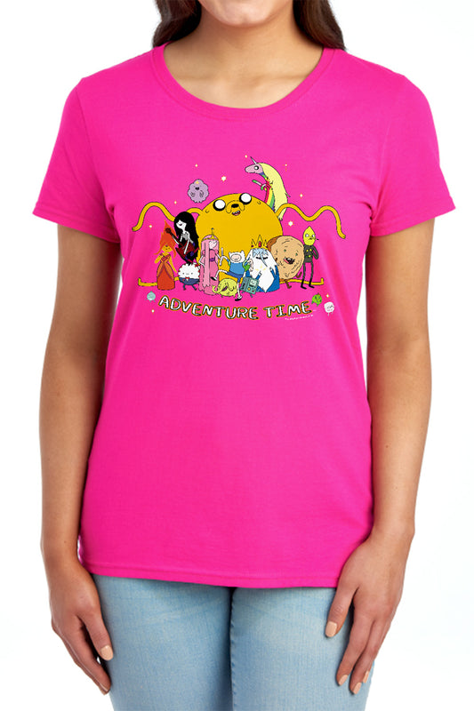 Adventure Time - Outstretched - Short Sleeve Womens Tee - Red T-shirt
