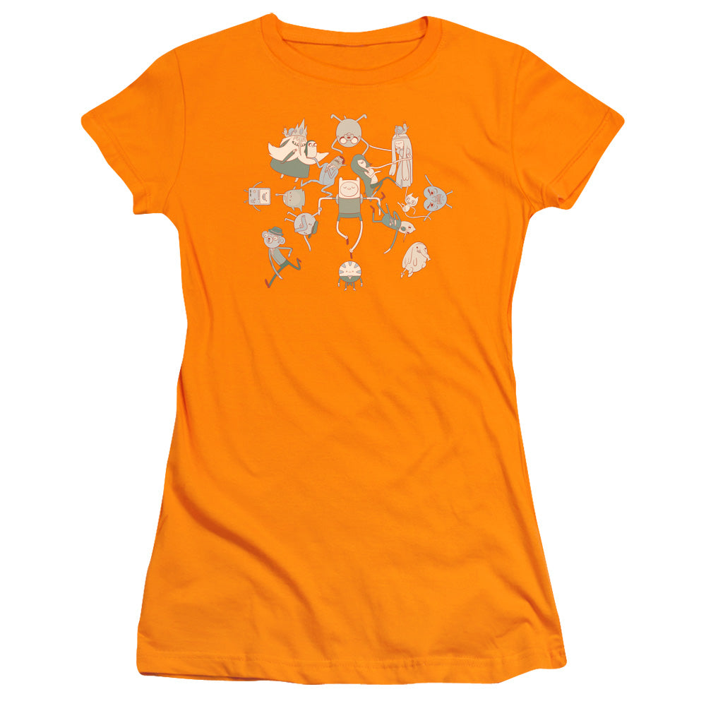 Adventure Time - Glob Ball - Short Sleeve Junior Sheer - Orange T-shirt