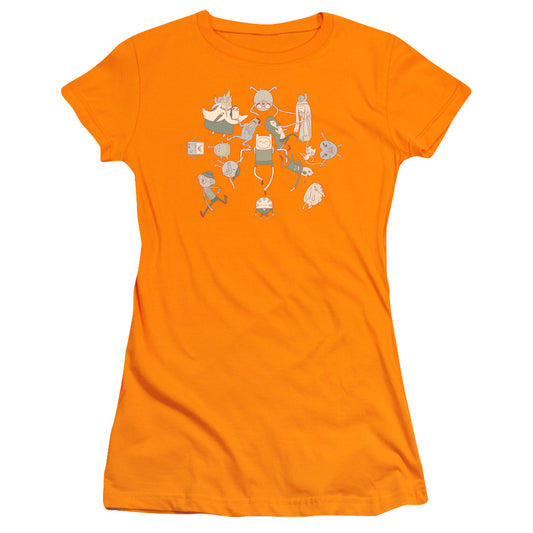 Adventure Time - Glob Ball - Short Sleeve Junior Sheer - Orange T-shirt