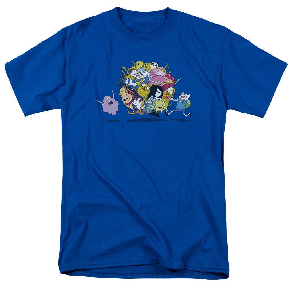 Adventure Time - Glob Ball - Short Sleeve Adult 18/1 - Royal Blue T-shirt