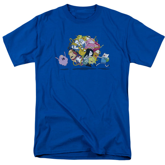 Adventure Time - Glob Ball - Short Sleeve Adult 18/1 - Royal Blue T-shirt