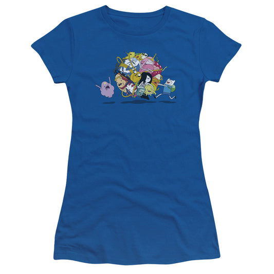Adventure Time - Glob Ball - Short Sleeve Junior Sheer - Royal Blue T-shirt