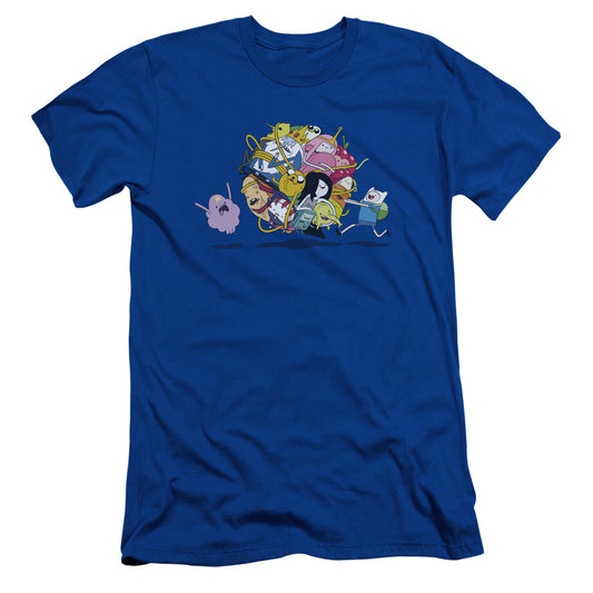 Adventure Time - Glob Ball - Short Sleeve Adult 30/1 - Royal Blue T-shirt