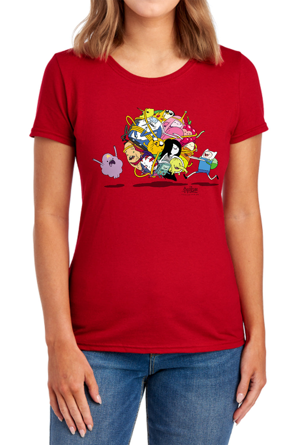 Adventure Time - Glob Ball - Short Sleeve Womens Tee - Royal Blue T-shirt