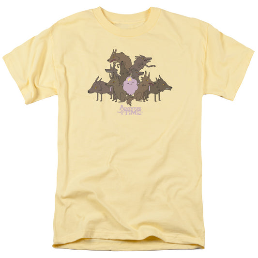 Adventure Time - Lsp & Wolves - Short Sleeve Adult 18/1 - Banana T-shirt