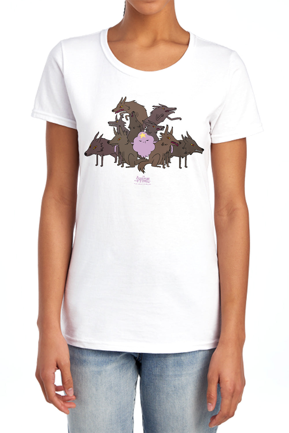 Adventure Time - Lsp & Wolves - Short Sleeve Womens Tee - Banana T-shirt