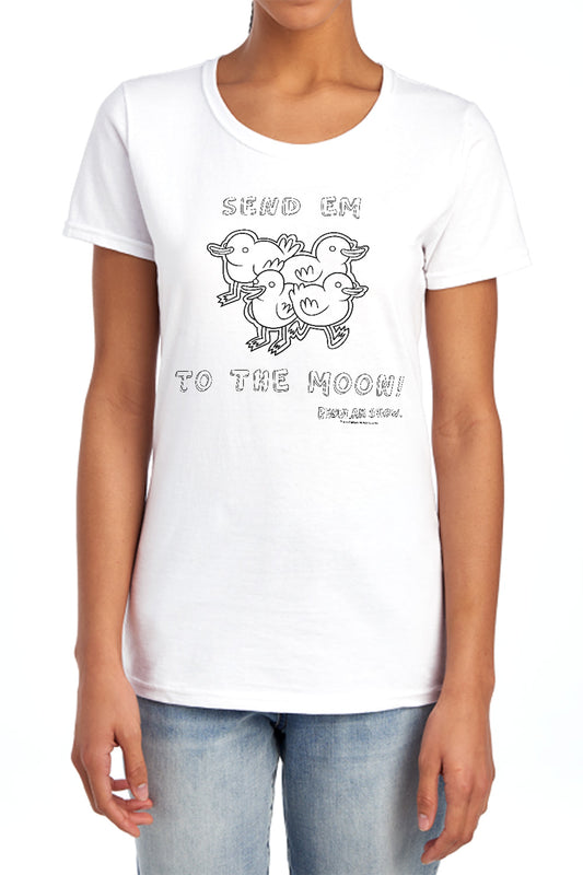 Regular Show - Baby Ducks - Short Sleeve Womens Tee - Banana T-shirt