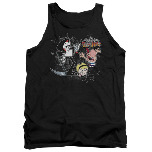 Grim Adventures Of Billy & Mandy - Splatter Cast - Adult Tank - Black