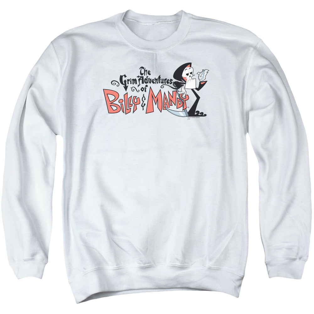 Billy & Mandy - Logo - Adult Crewneck Sweatshirt - White