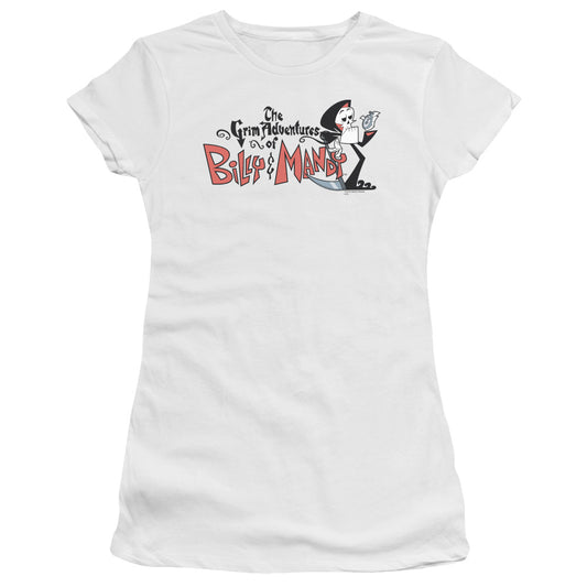 Billy & Mandy - Logo - Short Sleeve Junior Sheer - White T-shirt