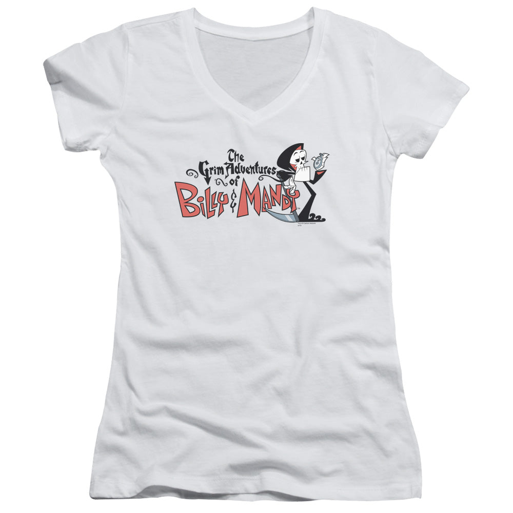 Billy & Mandy - Logo-junior V-neck - White