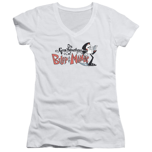 Billy & Mandy - Logo-junior V-neck - White