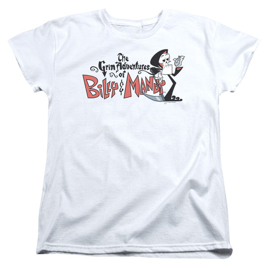 Billy & Mandy - Logo - Short Sleeve Womens Tee - White T-shirt