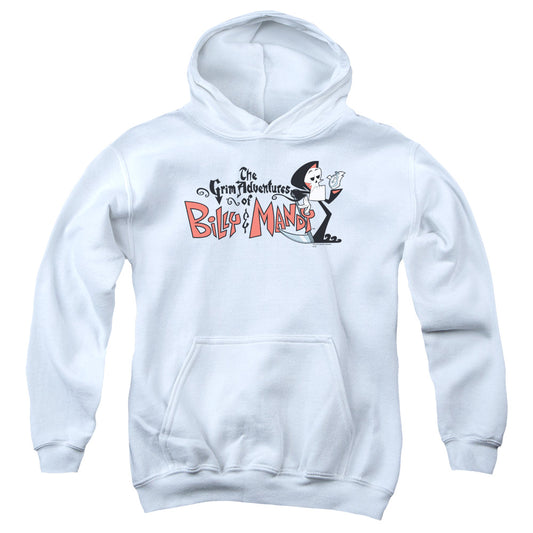 Billy & Mandy - Logo - Youth Pull-over Hoodie - White