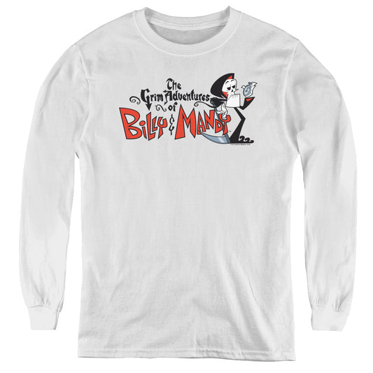 Billy & Mandy - Logo - Youth Long Sleeve Tee - White