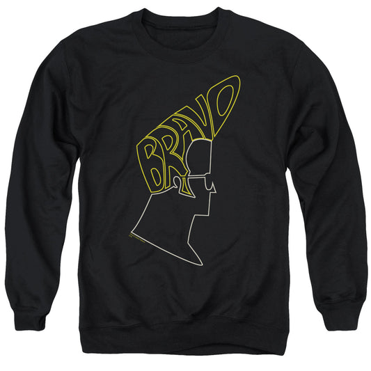 Johnny Bravo - Bravo Hair - Adult Crewneck Sweatshirt - Black
