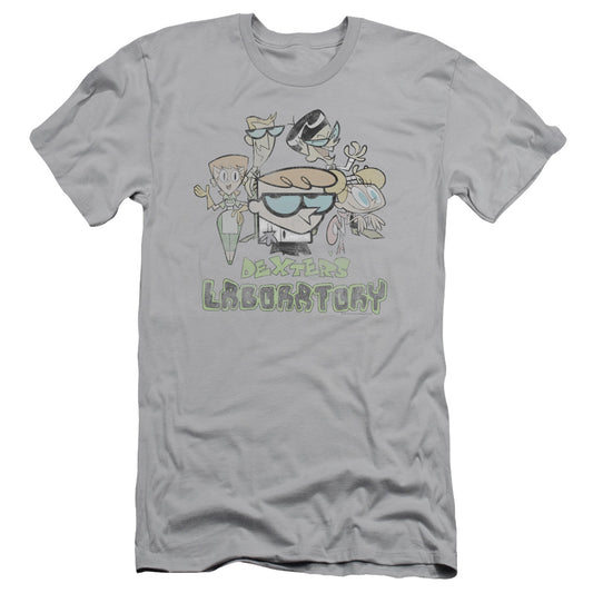 Dexters Laboratory - Vintage Cast - Short Sleeve Adult 30/1 - Silver T-shirt
