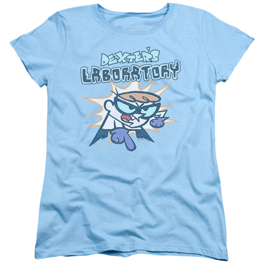 DEXTERS LABORATORY WHAT DO YOU WANT - S/S WOMENS TEE - LIGHT BLUE T-Shirt