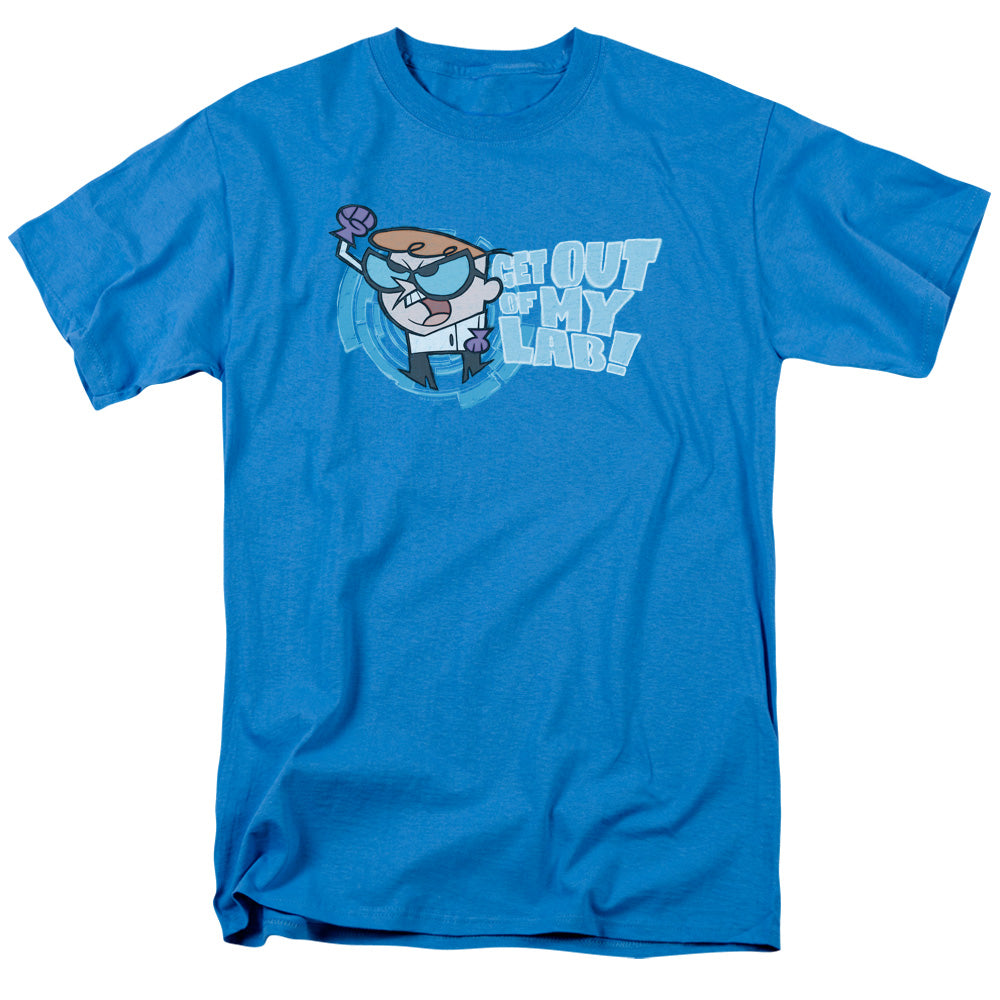Dexters Laboratory - Get Out - Short Sleeve Adult 18/1 - Turquoise T-shirt