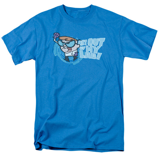 Dexters Laboratory - Get Out - Short Sleeve Adult 18/1 - Turquoise T-shirt