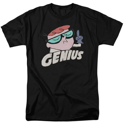 Dexters Laboratory - Genius - Short Sleeve Adult 18/1 - Black T-shirt